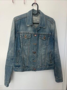 GAP 1969 Premium Denim Trucker Jacket Vintage Light Wash 100% Cotton Women’s /S